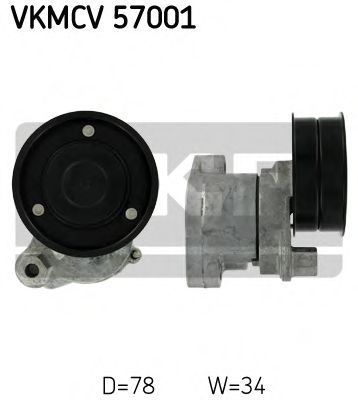 VKMCV 57001 SKF Belt Tensioner, v-ribbed belt