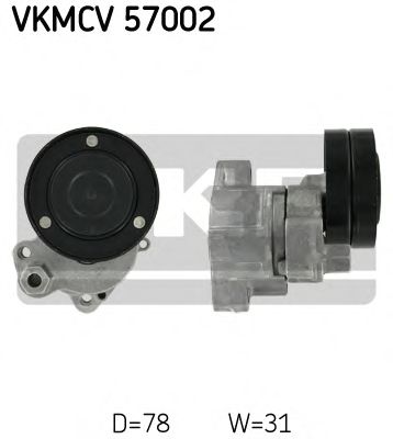 VKMCV 57002 SKF Tensioner Pulley, v-ribbed belt