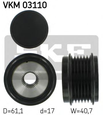 VKM 03110 SKF Alternator Alternator Freewheel Clutch