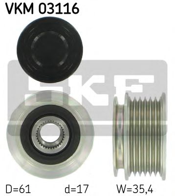 VKM 03116 SKF Belt Drive Tensioner Pulley, timing belt