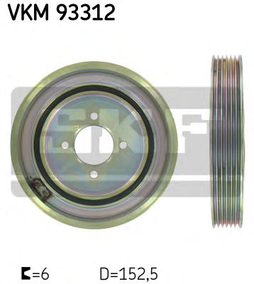 VKM 93312 SKF Belt Drive Belt Pulley Set, crankshaft