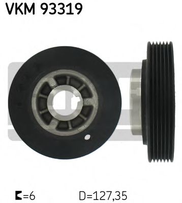 VKM 93319 SKF Belt Drive Belt Pulley, crankshaft