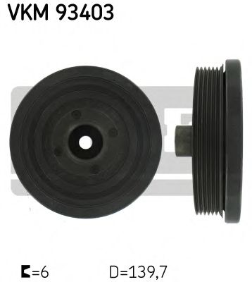 VKM 93403 SKF Belt Pulley, crankshaft