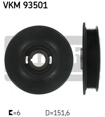 VKM 93501 SKF Комплект ременных шкивов, коленчатый вал