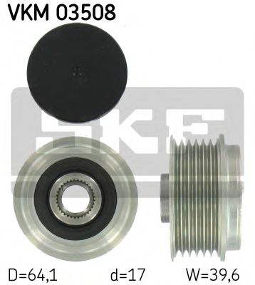 VKM 03508 SKF Alternator Alternator Freewheel Clutch
