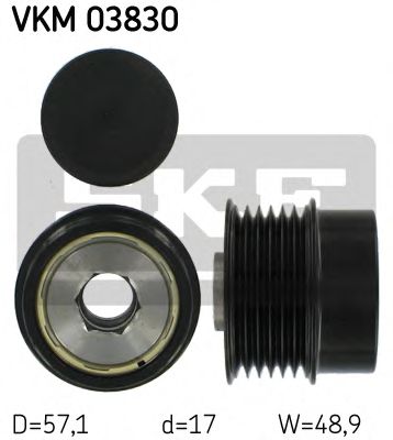 VKM 03830 SKF Alternator Freewheel Clutch