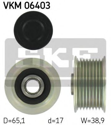 VKM 06403 SKF Alternator Alternator Freewheel Clutch