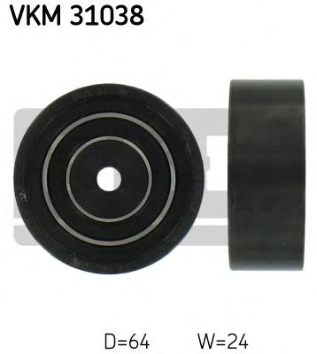 VKM 31038 SKF Deflection/Guide Pulley, v-ribbed belt
