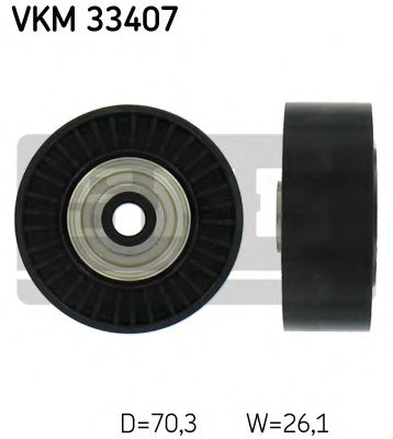 VKM 33407 SKF Belt Drive Deflection/Guide Pulley, v-ribbed belt