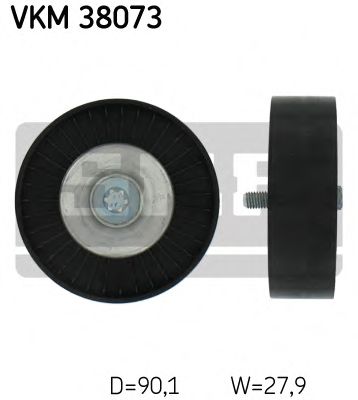 VKM 38073 SKF Belt Drive Deflection/Guide Pulley, v-ribbed belt