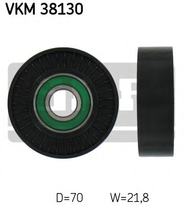 VKM 38130 SKF Deflection/Guide Pulley, v-ribbed belt