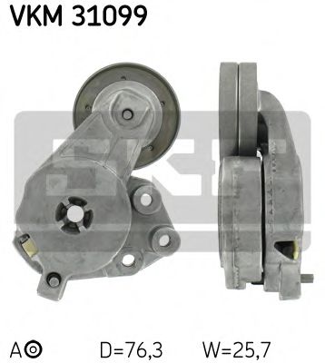 VKM 31099 SKF Belt Drive Tensioner Lever, v-ribbed belt