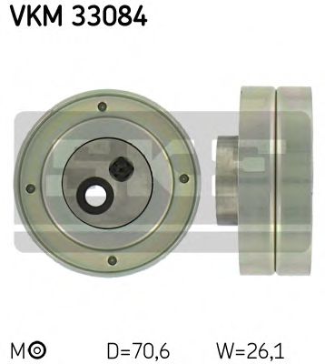 VKM 33084 SKF Deflection/Guide Pulley, v-ribbed belt