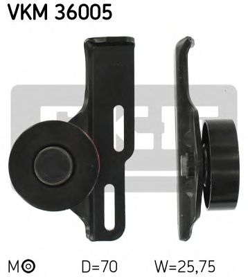 VKM 36005 SKF Tensioner Pulley, v-ribbed belt