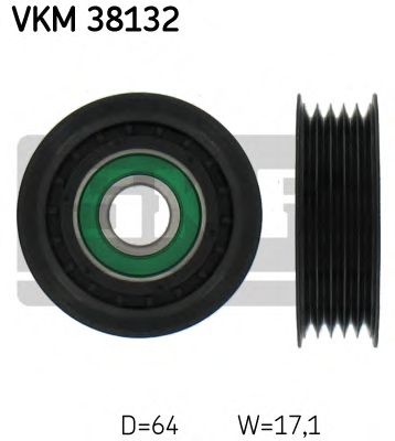 VKM 38132 SKF Deflection/Guide Pulley, v-ribbed belt