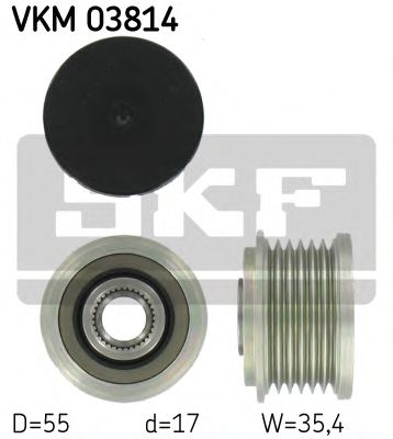 VKM 03814 SKF Alternator Freewheel Clutch