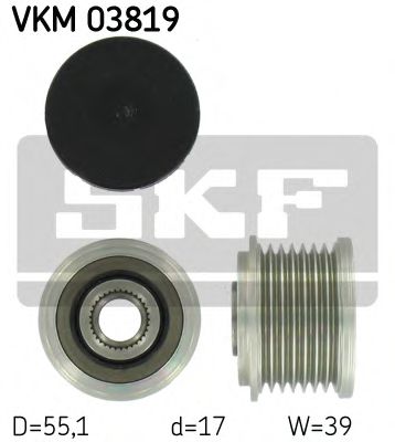 VKM 03819 SKF Alternator Alternator Freewheel Clutch