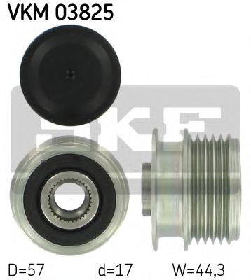 VKM 03825 SKF Alternator Freewheel Clutch