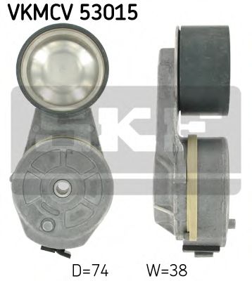 VKMCV 53015 SKF Натяжной ролик, поликлиновой  ремень