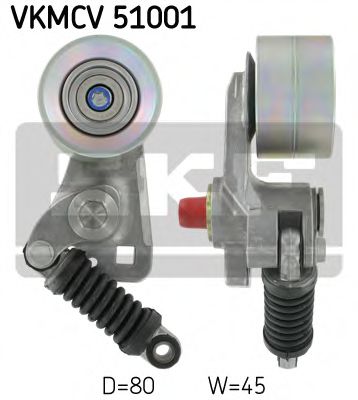 VKMCV 51001 SKF Натяжитель ремня, клиновой зубча
