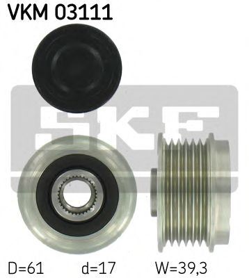 VKM 03111 SKF Alternator Freewheel Clutch
