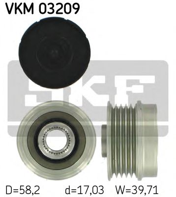 VKM 03209 SKF Alternator Freewheel Clutch