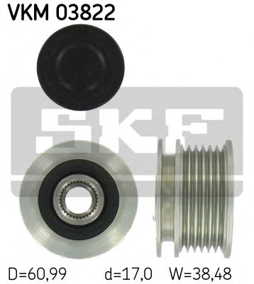 VKM 03822 SKF Alternator Freewheel Clutch