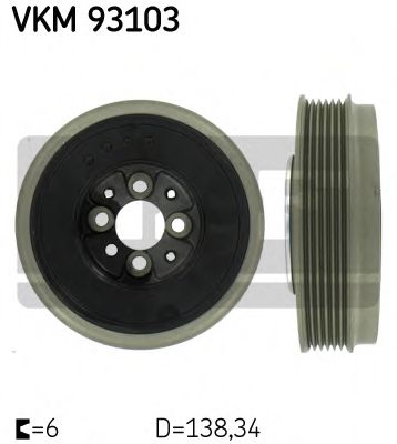 VKM 93103 SKF Belt Drive Belt Pulley Set, crankshaft