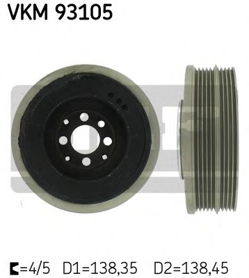 VKM 93105 SKF Belt Pulley, crankshaft