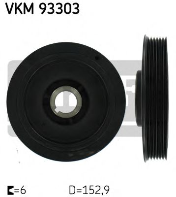 VKM 93303 SKF Belt Drive Belt Pulley Set, crankshaft