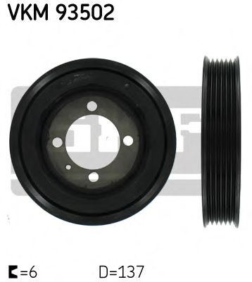 VKM 93502 SKF Belt Drive Belt Pulley, crankshaft