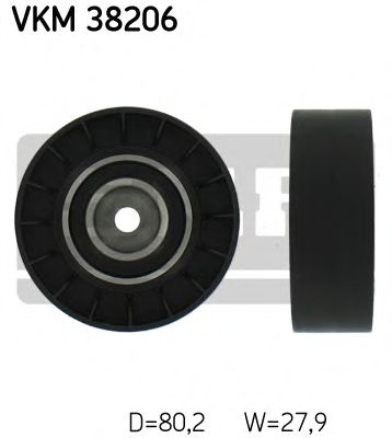 VKM 38206 SKF Deflection/Guide Pulley, v-ribbed belt