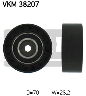 VKM 38207 SKF Belt Drive Deflection/Guide Pulley, v-ribbed belt