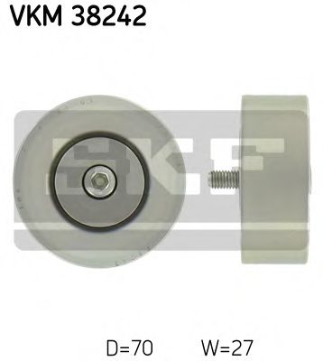 VKM 38242 SKF Deflection/Guide Pulley, v-ribbed belt