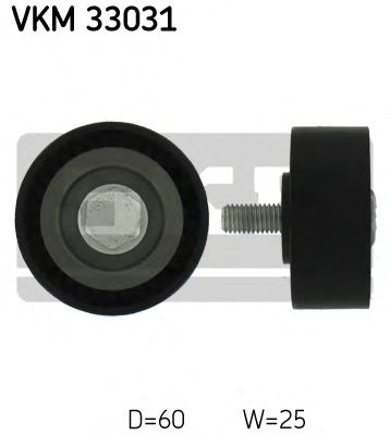 VKM 33031 SKF Deflection/Guide Pulley, v-ribbed belt