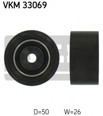 VKM 33069 SKF Deflection/Guide Pulley, v-ribbed belt