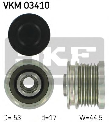 VKM 03410 SKF Alternator Alternator Freewheel Clutch