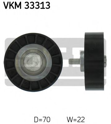 VKM 33313 SKF Deflection/Guide Pulley, v-ribbed belt