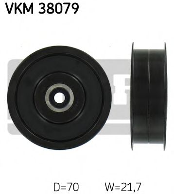 VKM 38079 SKF Deflection/Guide Pulley, v-ribbed belt