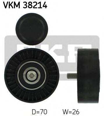 VKM 38214 SKF Belt Drive Deflection/Guide Pulley, v-ribbed belt