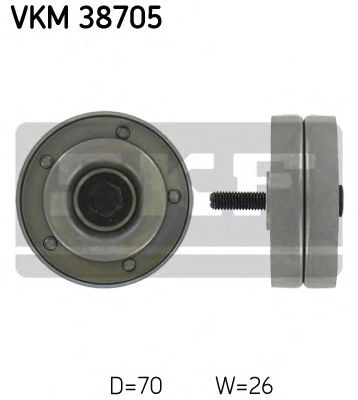 VKM 38705 SKF Belt Drive Deflection/Guide Pulley, v-ribbed belt