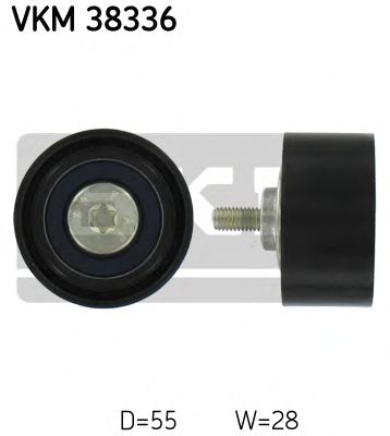 VKM 38336 SKF Deflection/Guide Pulley, v-ribbed belt