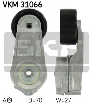 VKM 31066 SKF Tensioner Lever, v-ribbed belt