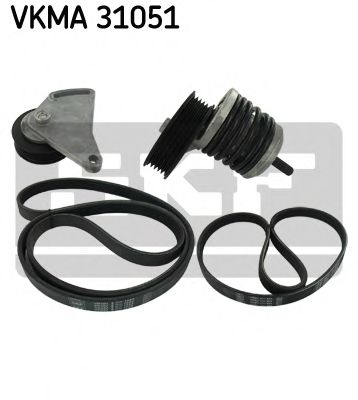 VKMA 31051 SKF Belt Drive V-Ribbed Belt Set