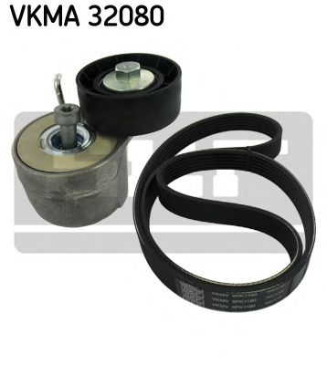 VKMA 32080 SKF Belt Drive V-Ribbed Belt Set