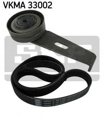 VKMA 33002 SKF Tensioner Pulley, v-ribbed belt