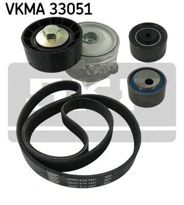VKMA 33051 SKF V-Ribbed Belt Set
