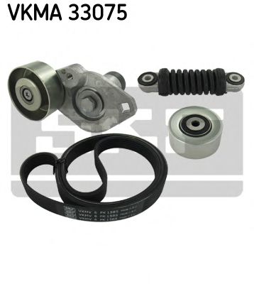 VKMA 33075 SKF Belt Drive V-Ribbed Belt Set