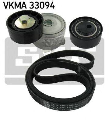 VKMA 33094 SKF Belt Drive V-Ribbed Belt Set