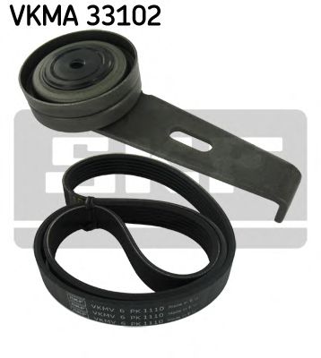 VKMA 33102 SKF Натяжной ролик, поликлиновой  ремень